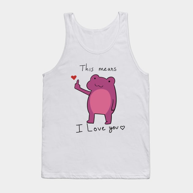 Frog expressing love<3 Tank Top by Skyfrost Studio